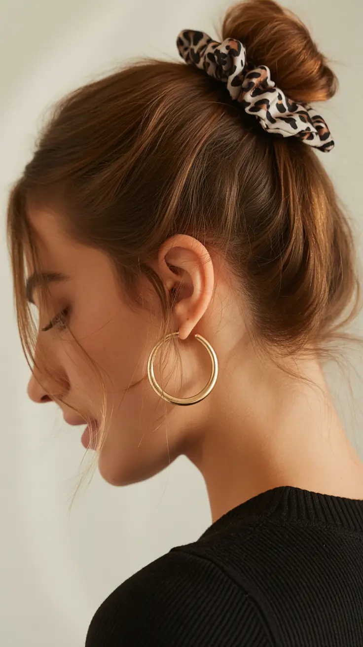 easy spring haircuts 2026 Soft Top Knot