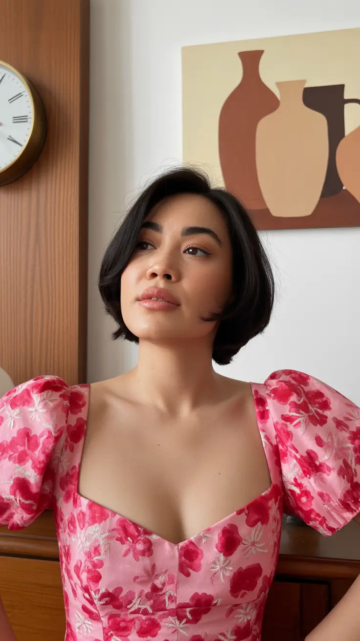 easy spring short haircut 2026 Rounded Bob With Airy Spring Volume