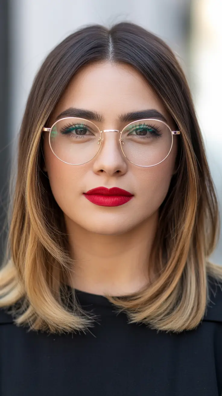 modern spring balayage hair color ideas 2026 Brunette Lob Balayage