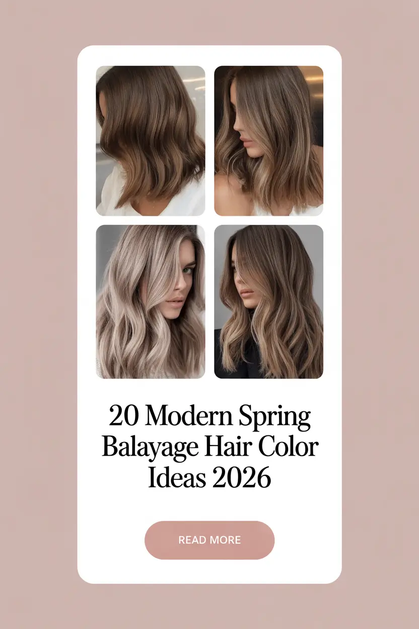 Modern Spring Balayage Hair Color Ideas 2026: Bright, Light & Wearable Looks for Brunettes and Blondes