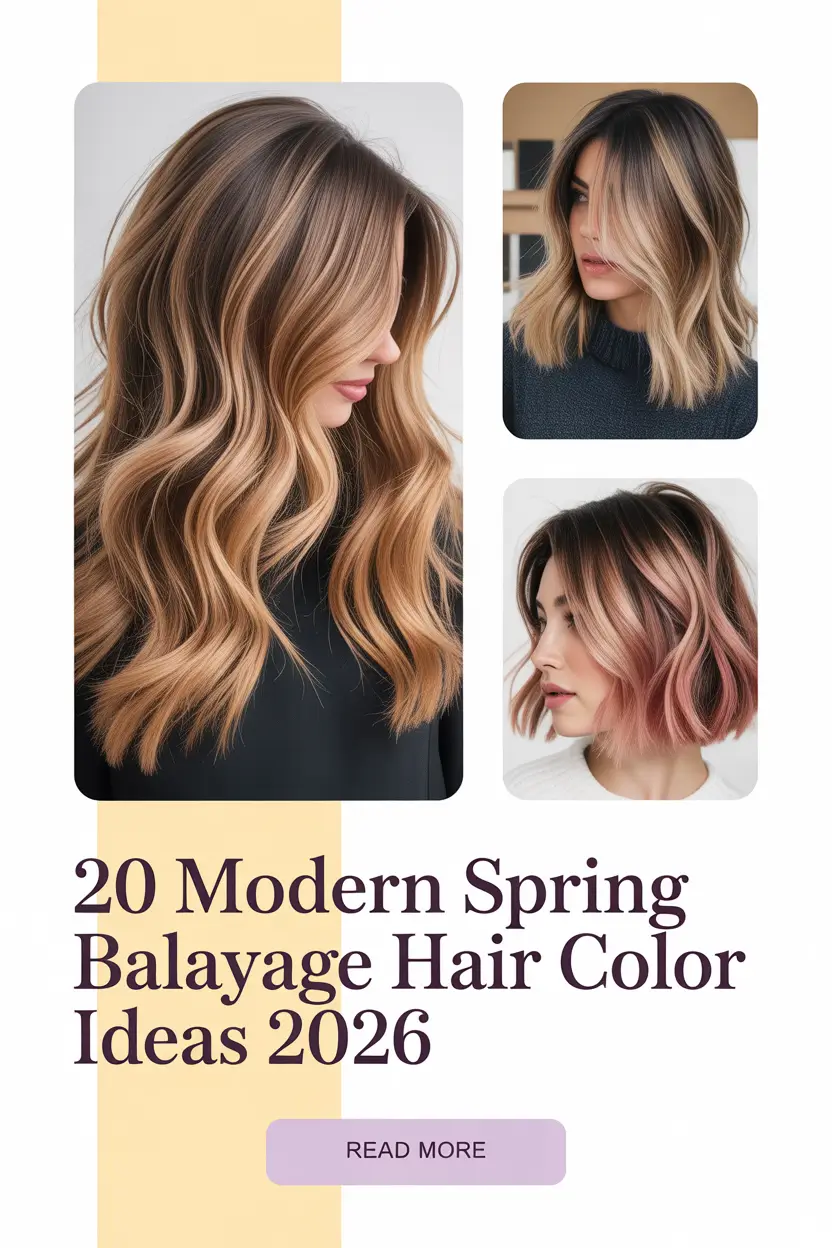 Modern Spring Balayage Hair Color Ideas 2026: Bright, Light & Wearable Looks for Brunettes and Blondes