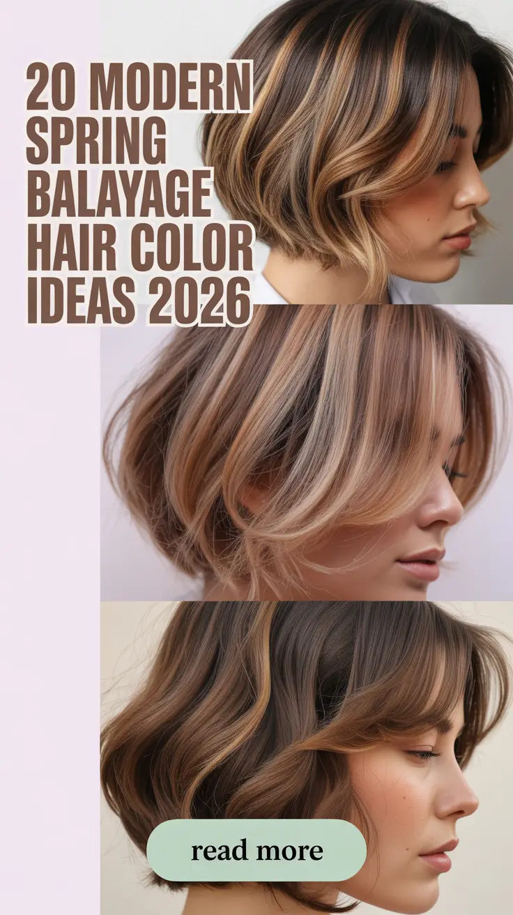 Modern Spring Balayage Hair Color Ideas 2026: Bright, Light & Wearable Looks for Brunettes and Blondes