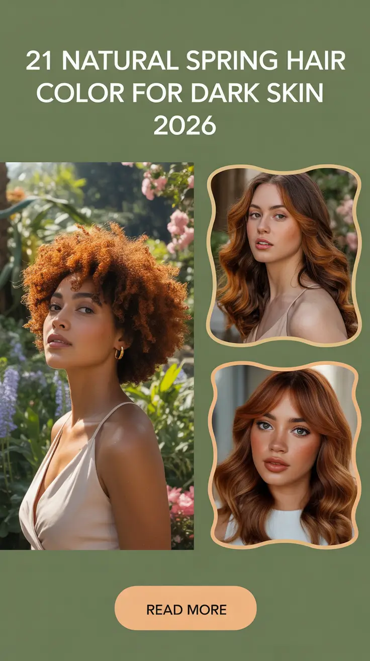 Natural Spring Hair Color for Dark Skin 2026 - Fresh Trends for Women