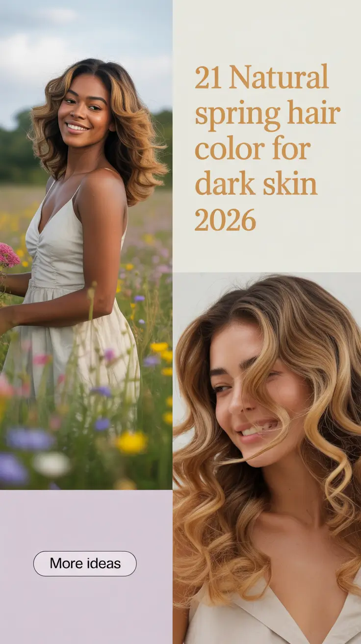 Natural Spring Hair Color for Dark Skin 2026 - Fresh Trends for Women
