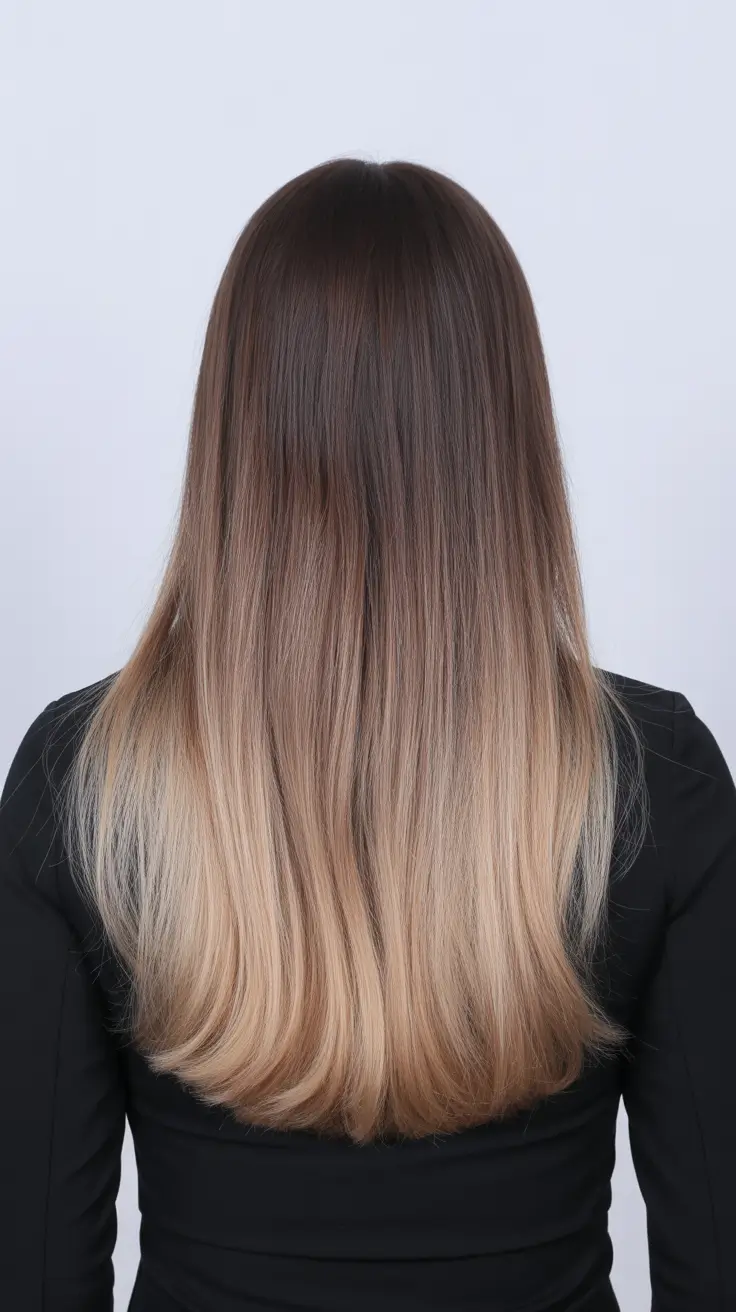 natural spring ombre hair color 2026 Cool-Toned Ombre With a Clean Finish