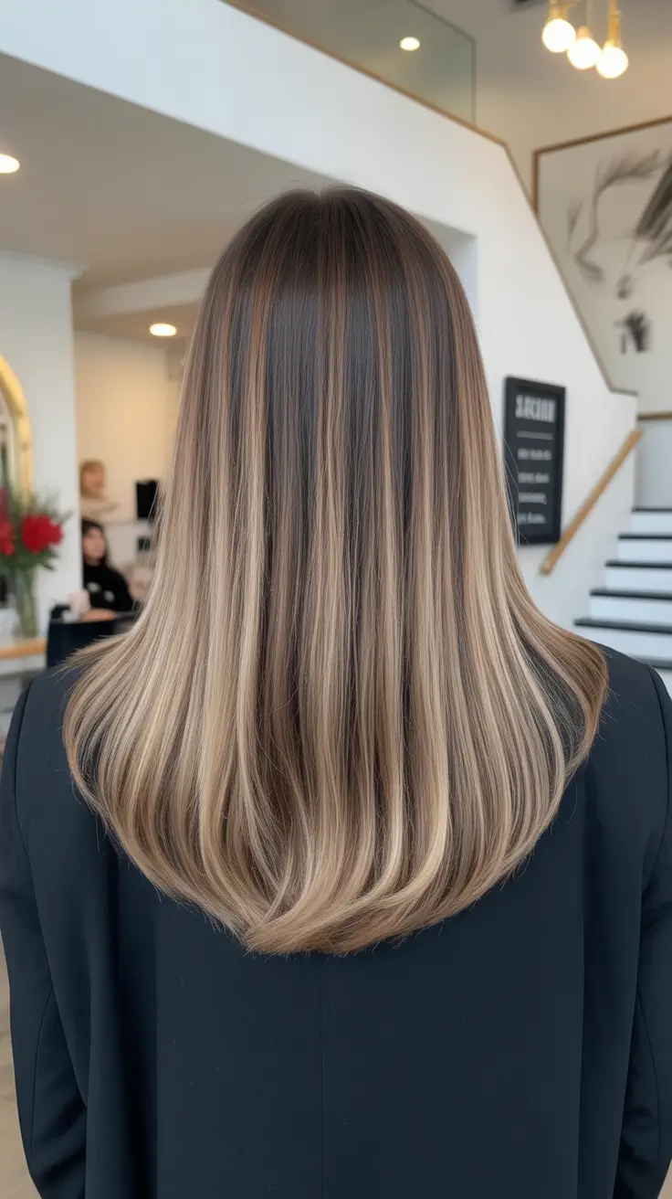 natural spring ombre hair color 2026 Cool Beige Blonde Ombre With Precision Blending