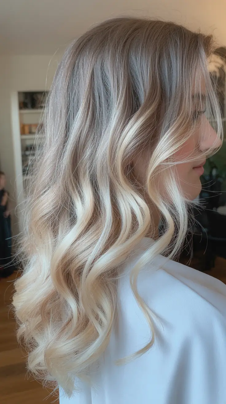 natural spring ombre hair color 2026 Cool Blonde Ombre With Silvery Undertones