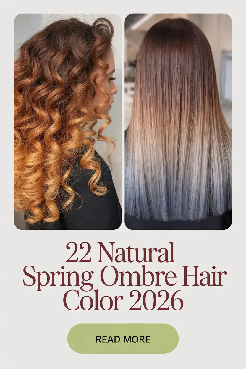 Natural Spring Ombre Hair Color 2026: Soft Blonde, Brunette & Caramel Ideas That Feel Effortless
