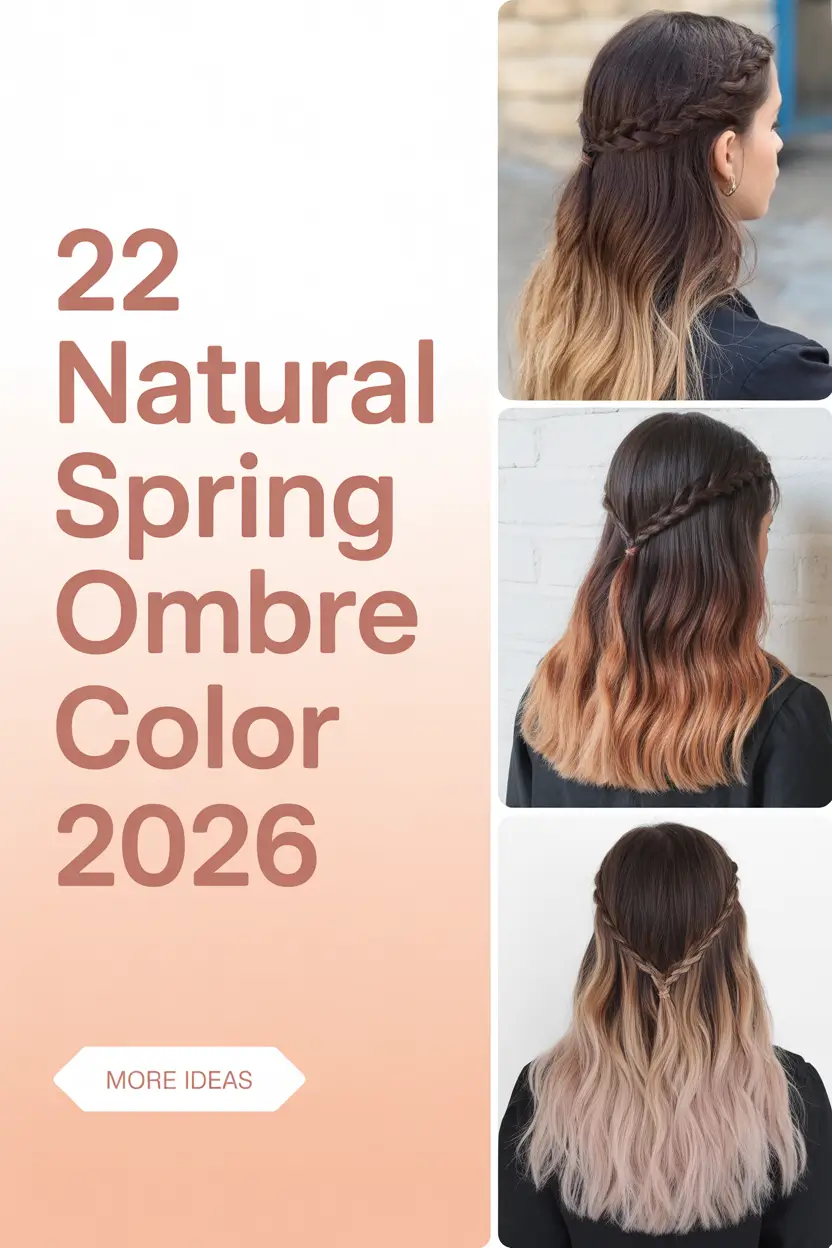 Natural Spring Ombre Hair Color 2026: Soft Blonde, Brunette & Caramel Ideas That Feel Effortless