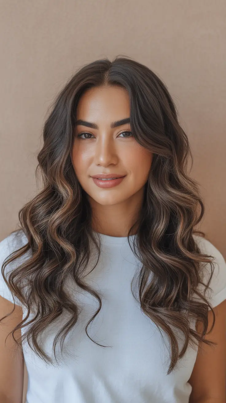 spring brown hair color 2026 Multi-Dimensional Brunette Curls for Bright Spring Lift