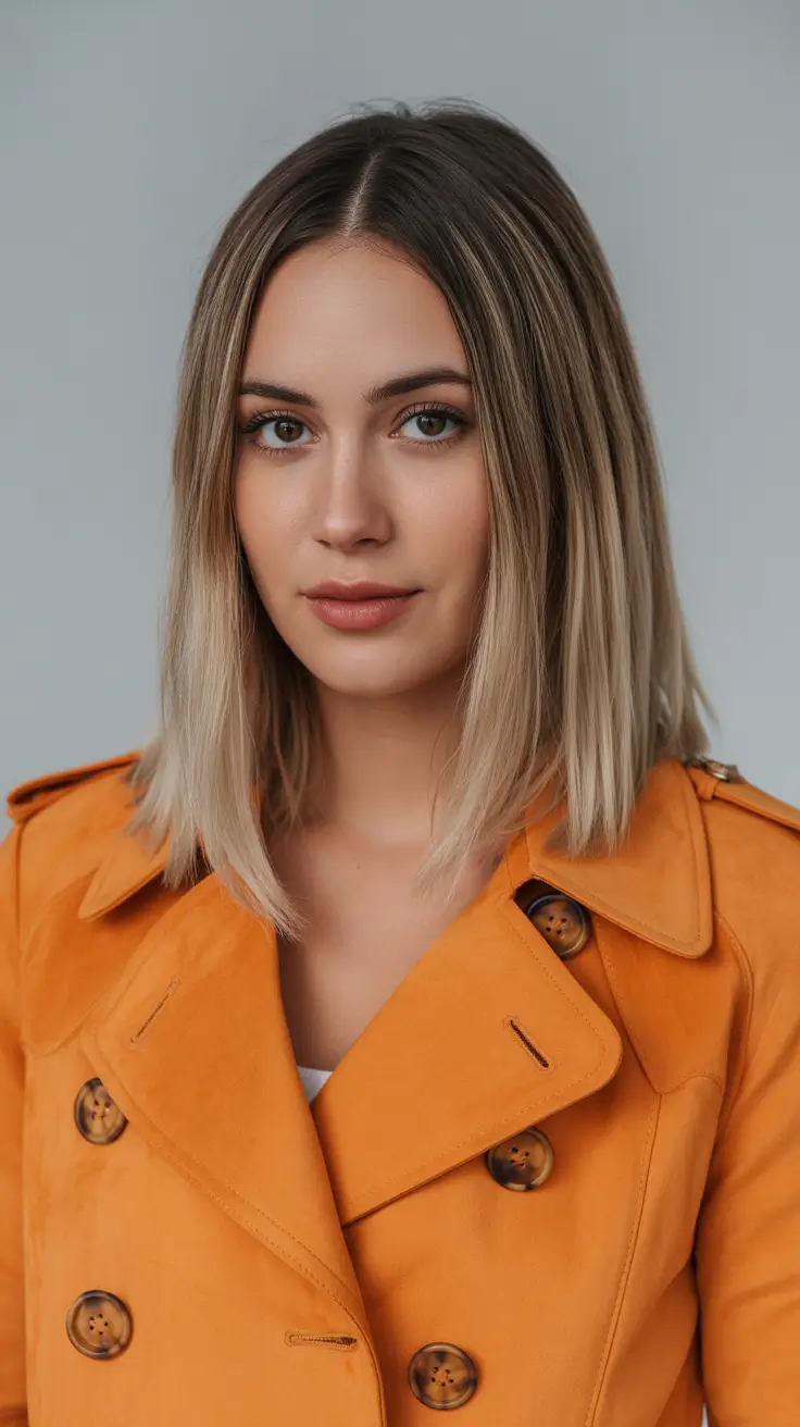 spring brown hair color 2026 Cool-Toned Soft Ombre for Modern Spring Lightness