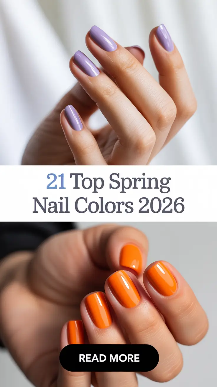 Top spring nail colors 2026: trendy pastel, bright and neutral manicure ideas