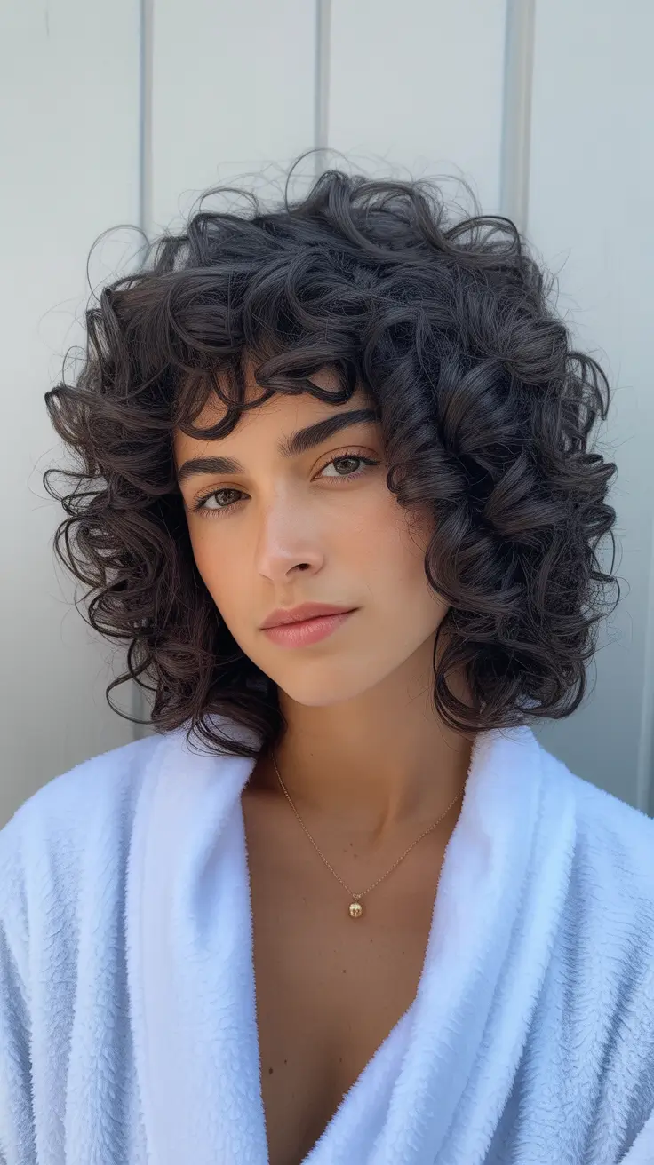 spring hair color trends 2026 Airy Spring Curls With Earthy Depth