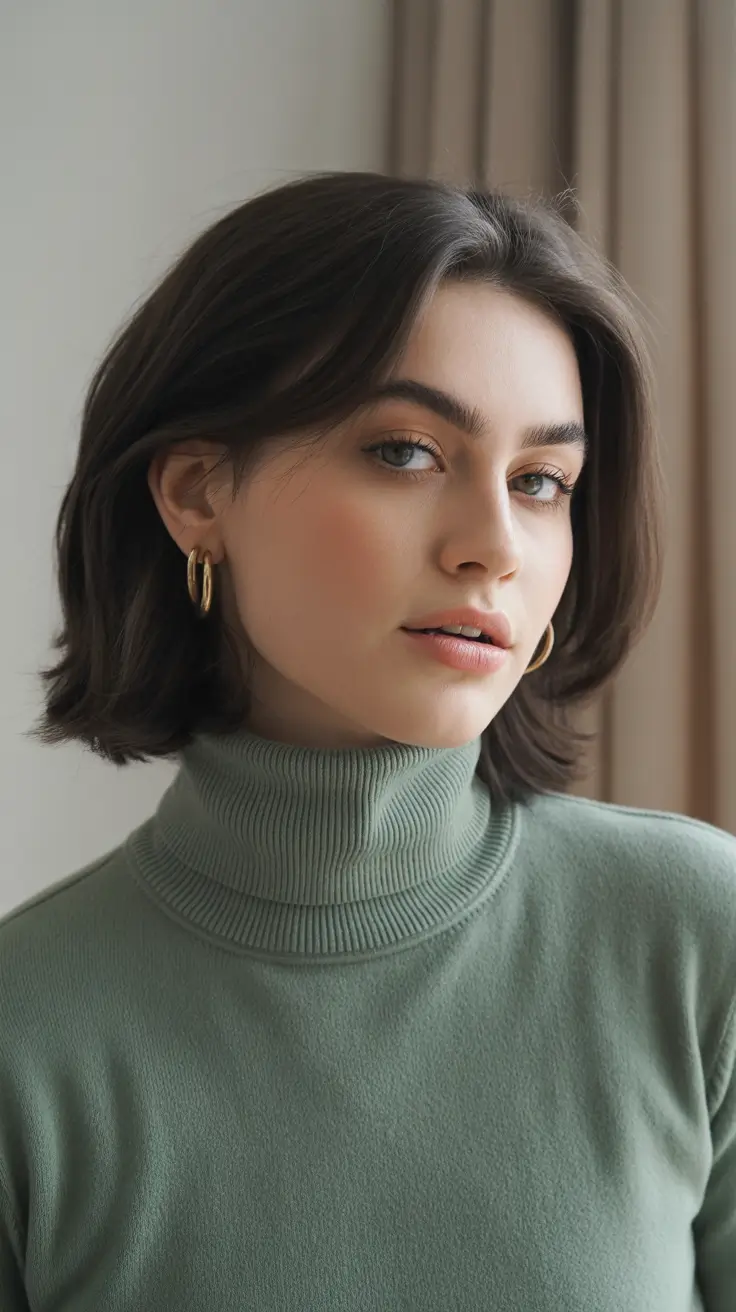 trendy spring mid length haircut 2026 Softly Layered Shoulder-Grazing Classic Bob