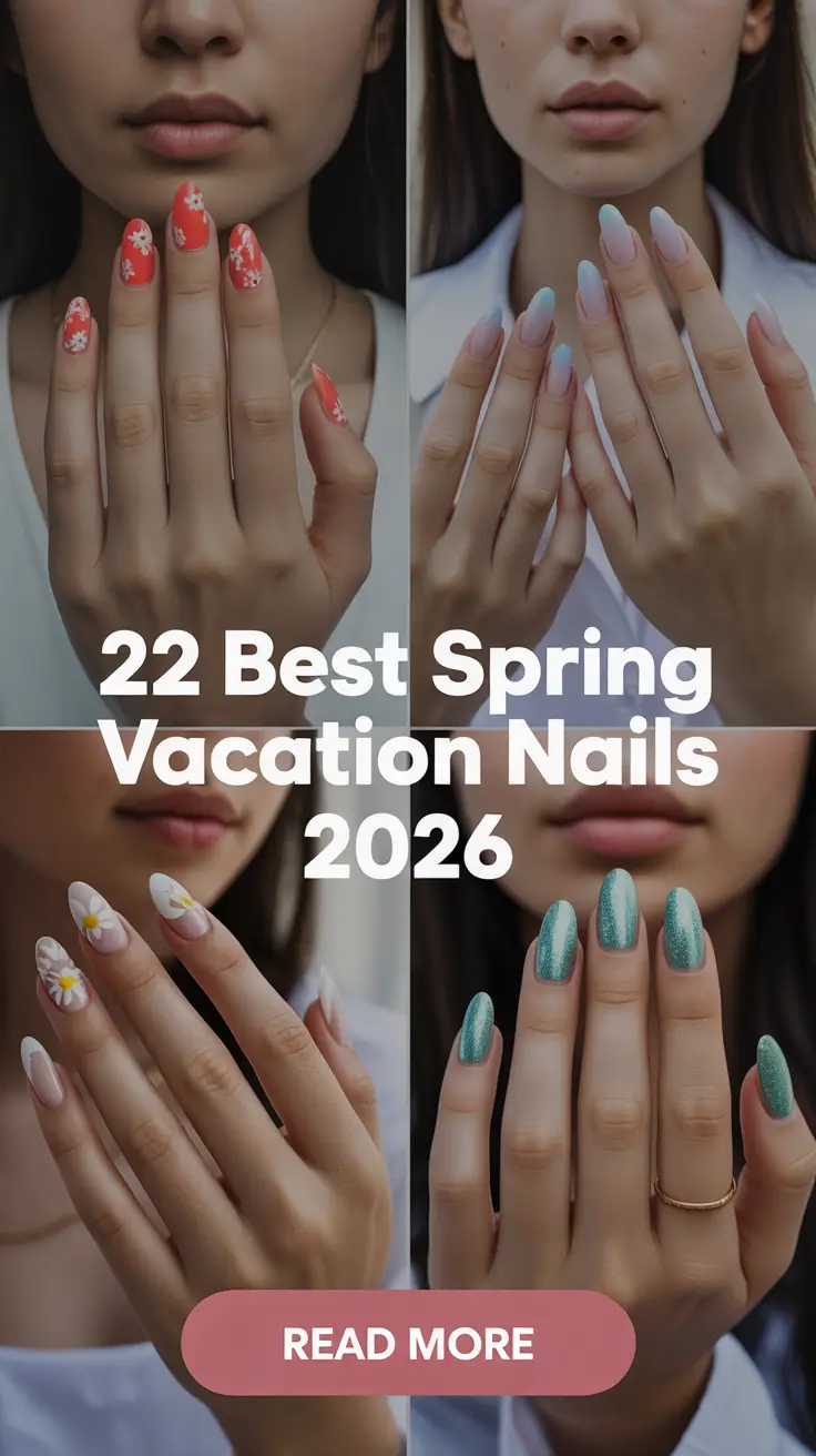 Best Spring Vacation Nails 2026: 22 Bright Beach Ideas, Cute Almond & Square Designs