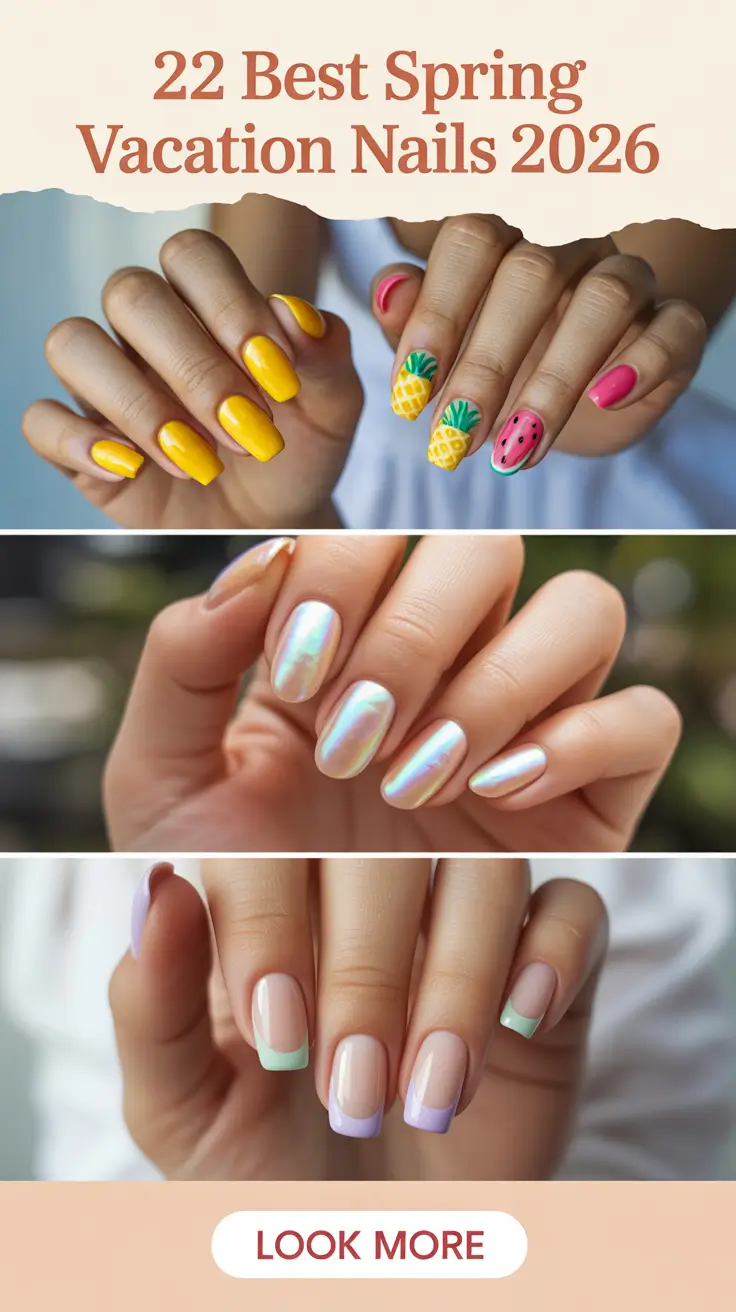Best Spring Vacation Nails 2026: 22 Bright Beach Ideas, Cute Almond & Square Designs