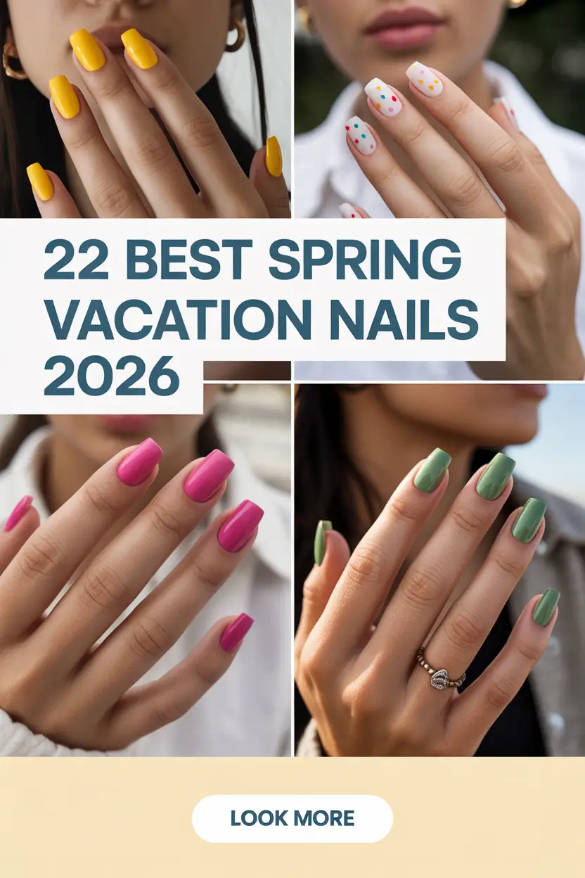 Best Spring Vacation Nails 2026: 22 Bright Beach Ideas, Cute Almond & Square Designs