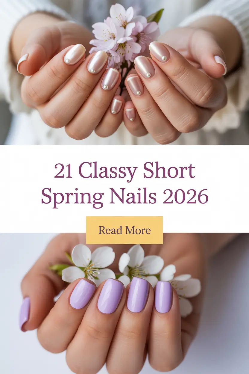Classy Short Spring Nails 2026: Simple, Elegant & Cute Design Ideas for a Fresh Spring Manicure