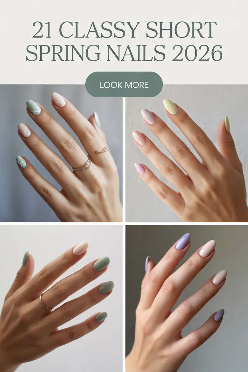 Classy Short Spring Nails 2026: Simple, Elegant & Cute Design Ideas for a Fresh Spring Manicure