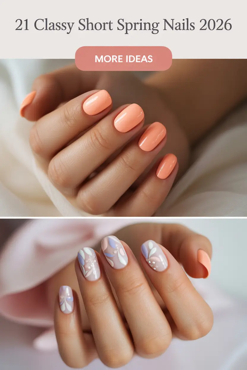 Classy Short Spring Nails 2026: Simple, Elegant & Cute Design Ideas for a Fresh Spring Manicure