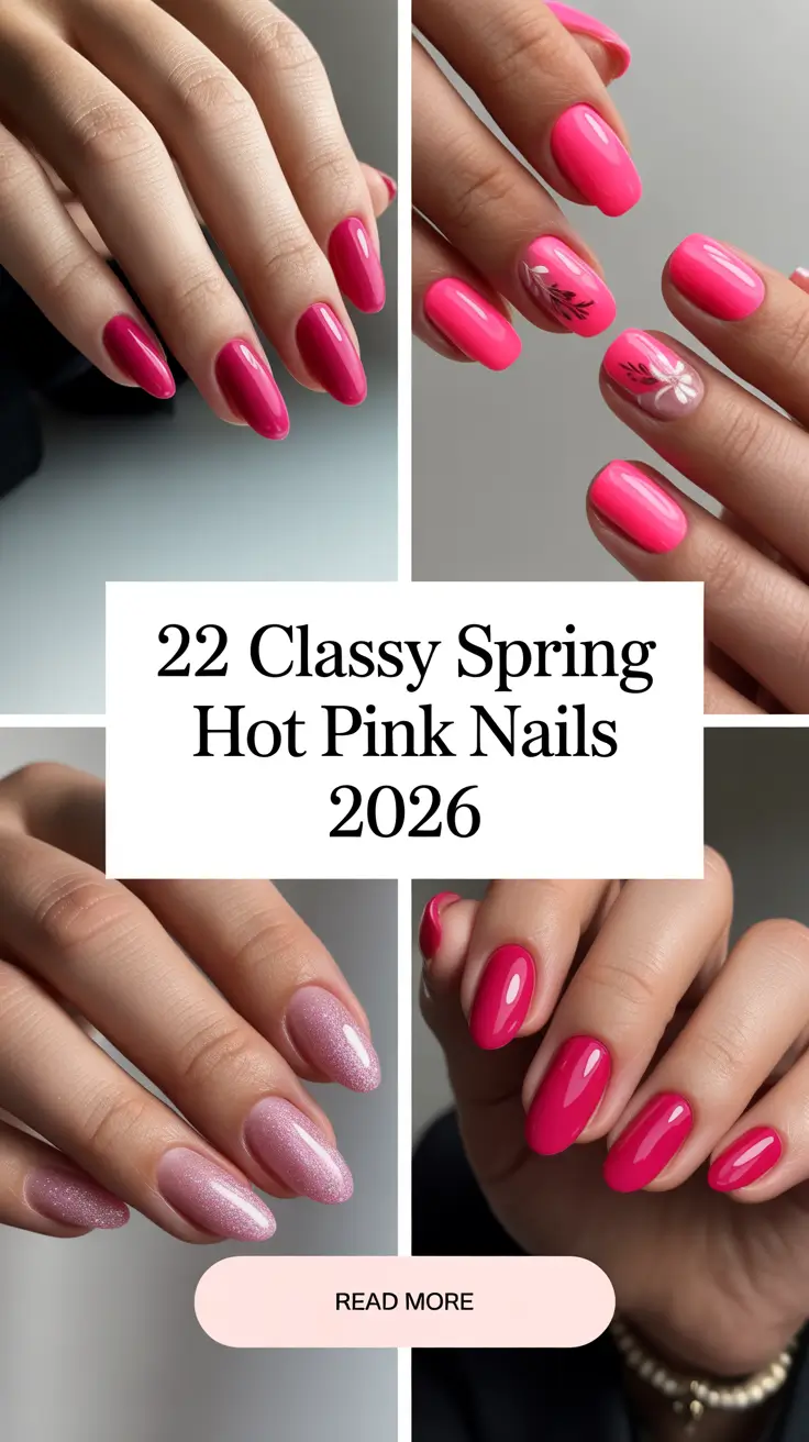 Classy Spring Hot Pink Nails 2026: Chic Designs and Fresh Ideas to Try This Season