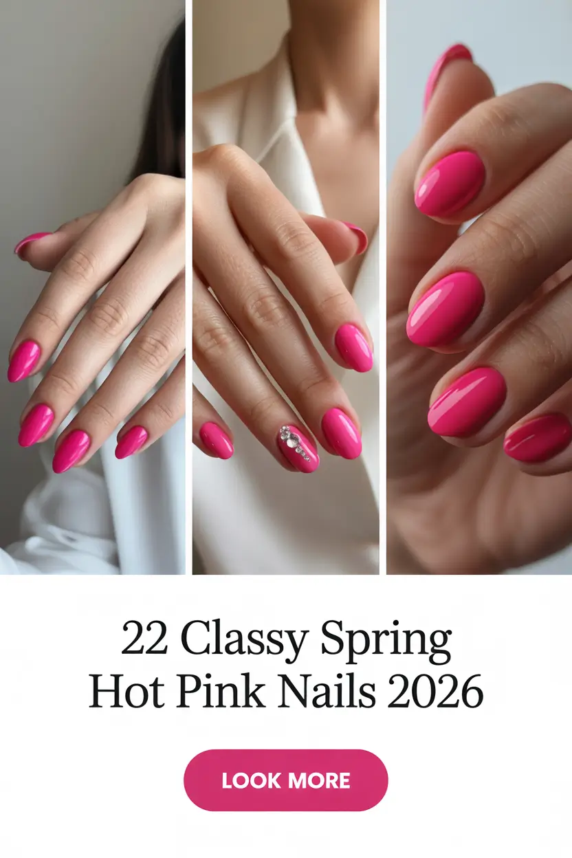 Classy Spring Hot Pink Nails 2026: Chic Designs and Fresh Ideas to Try This Season