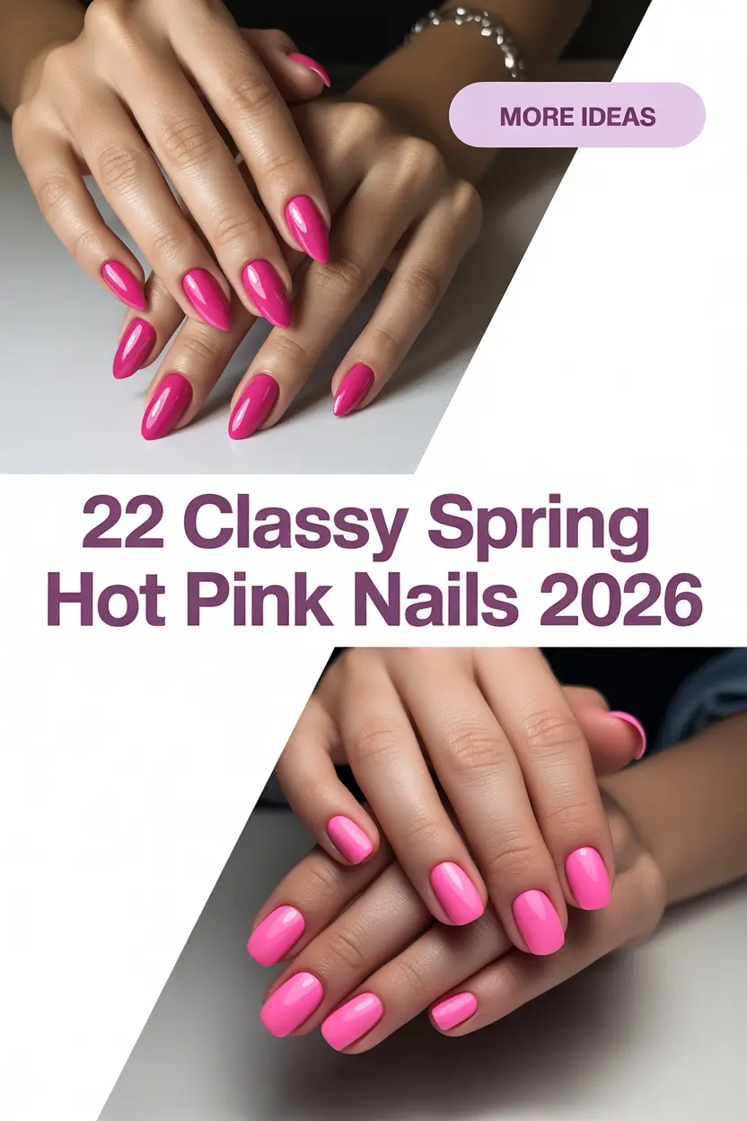 Classy Spring Hot Pink Nails 2026: Chic Designs and Fresh Ideas to Try This Season