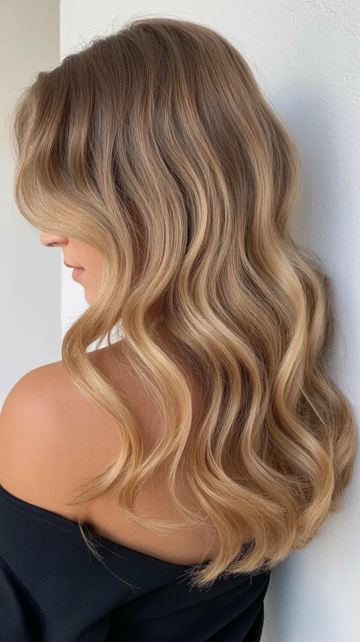 graduation hairstyles ideas 2026 Glossy Shoulder Length Waves with Modern Bangs