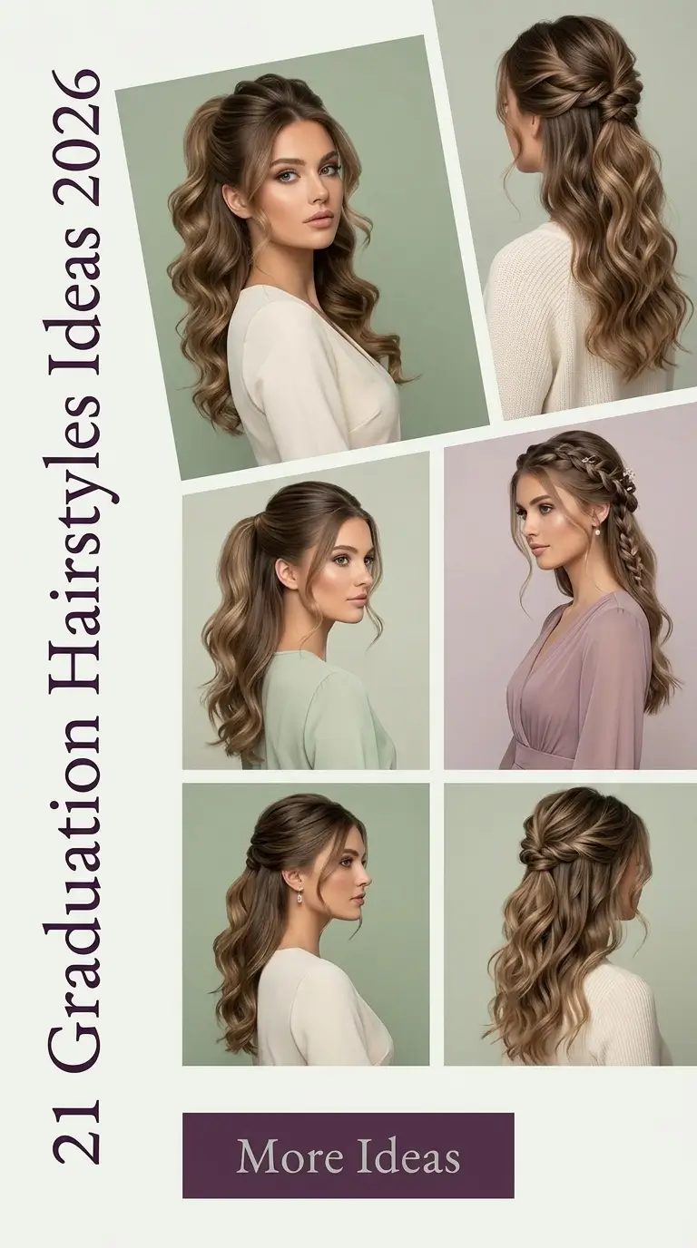 Graduation Hairstyles Ideas 2026: Easy Looks with Cap for High School, College, and University