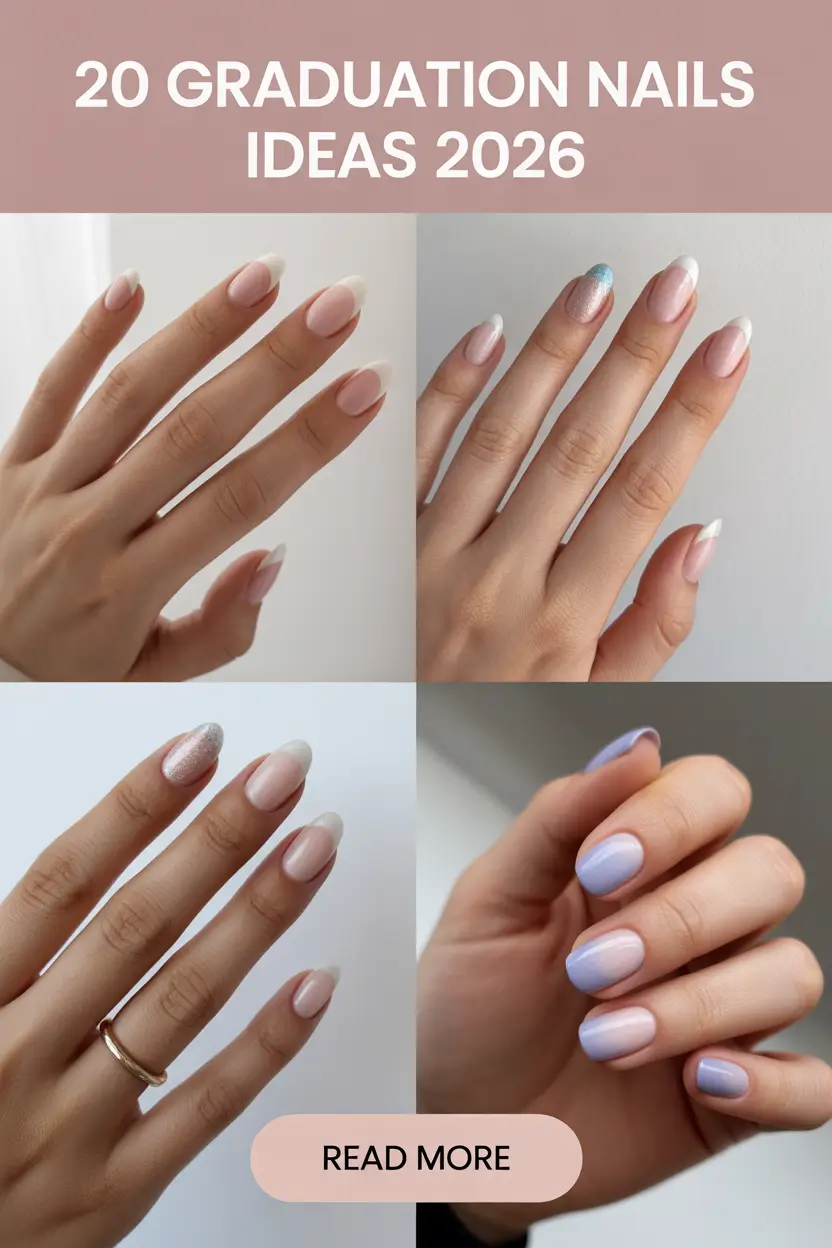 Graduation Nails Ideas 2026: Cute, Classy Almond & Simple Nail Designs for High School and College