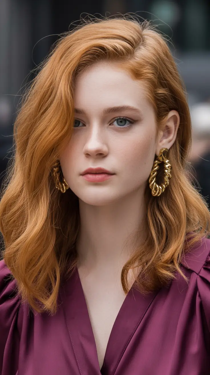 May Hair Color Ideas 2026 Modern Ginger Luxe with Statement Warmth