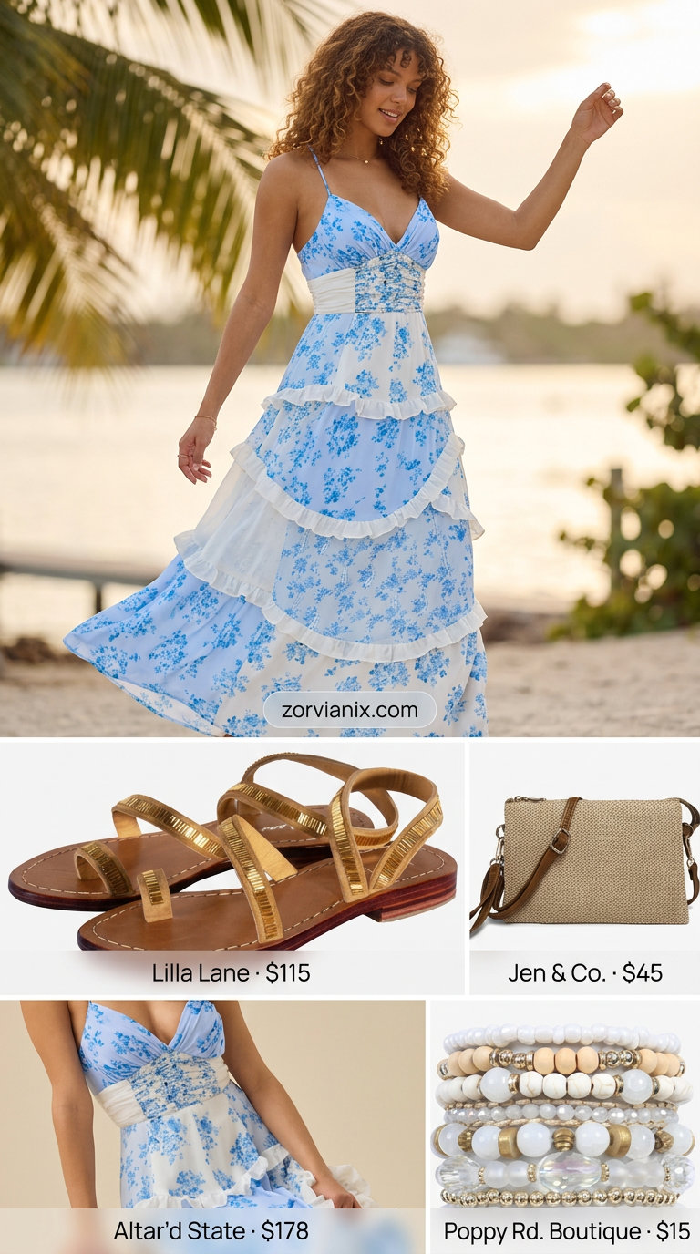 Best Summer outfits for Apple figure summer Shape 2026 - Maxi Dress Breeze outfit idea