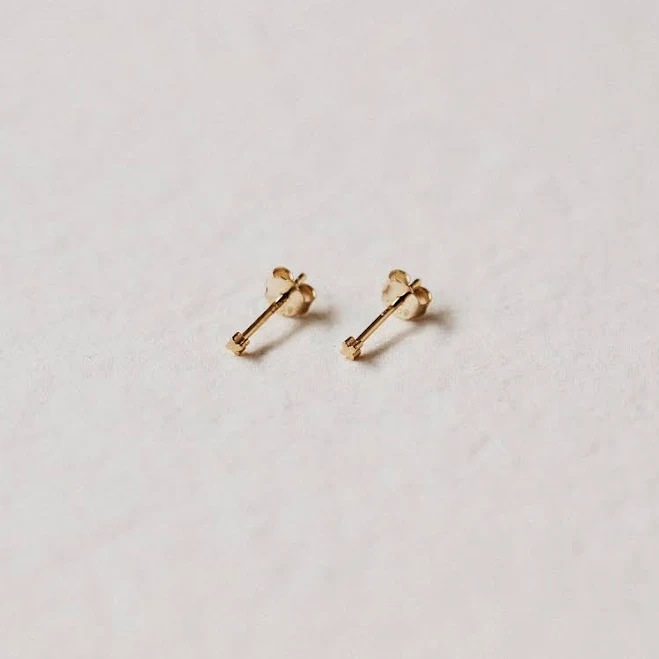 accessory 14K Gold Geometric Stud Earrings Etsy - Seller $16.5