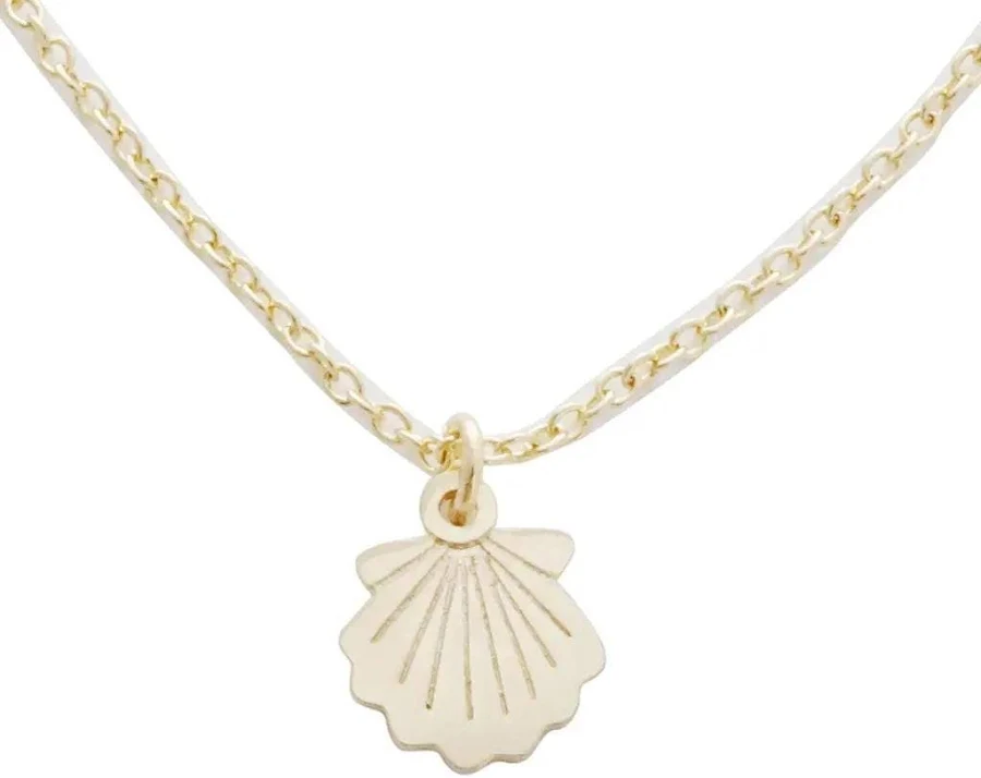 accessory 18K Gold Plated Dainty Shell Charm Necklace Etsy - HONEYCATus $28