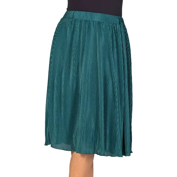 skirt 24seven Comfort Apparel Women's Elegant Accordion Pleated Elastic Waistband Party Midi Skirt 24seven Comfort Apparel $30.09