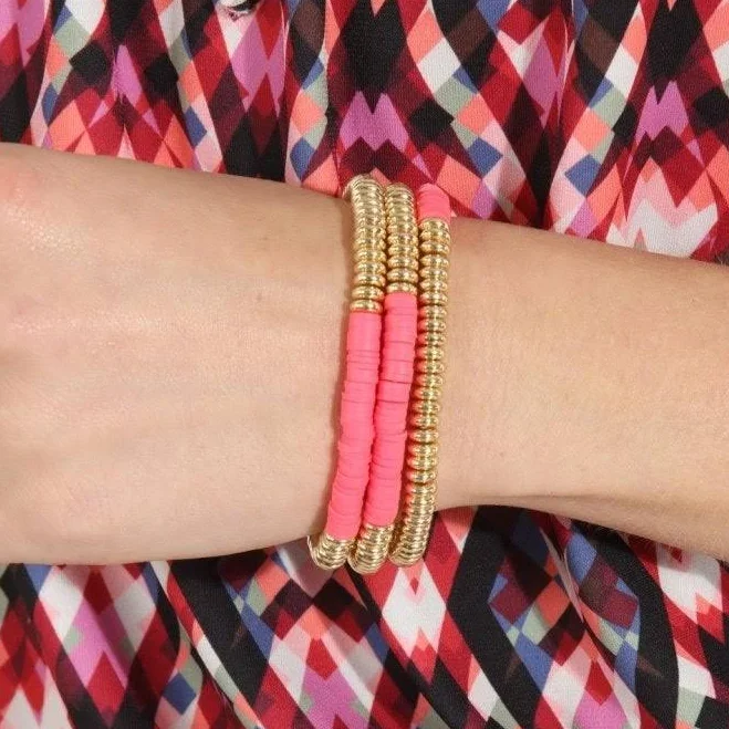 accessory 3-Layer Coral Bracelet Stack Veronica M $18