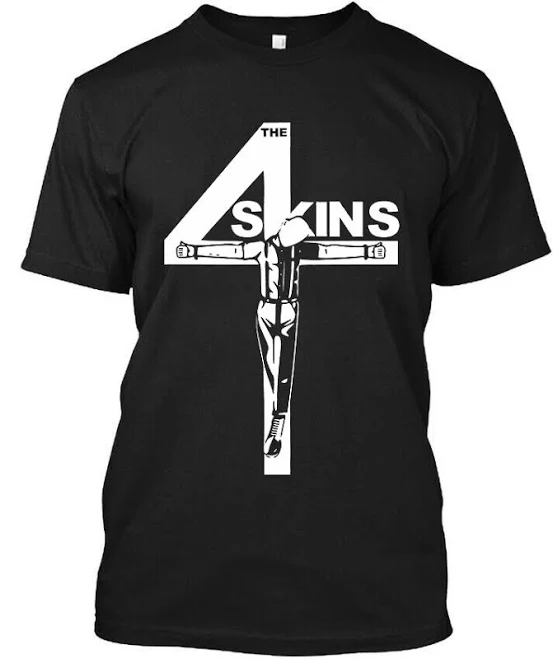 top 4-Skins Rock Band Music Funny Vintage Graphic Logo T-Shirt S-4XL eBay - fausnu0 $17.99