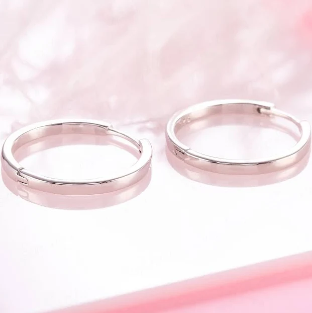 accessory 925 Sterling Silver Large Endless Hoop Earrings Etsy - Seller $31.2