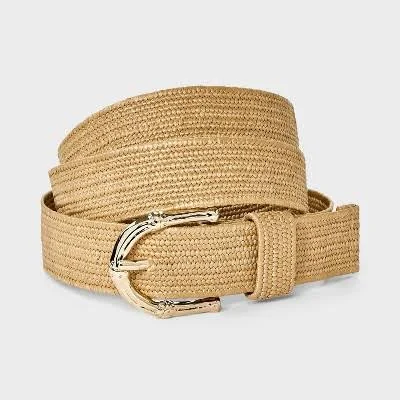 accessory A New Day Straw Bamboo Belt with Buckle Target $20