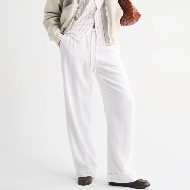 pants Abercrombie & Fitch Women's Linen-Blend Pull-On Pants Abercrombie & Fitch $80