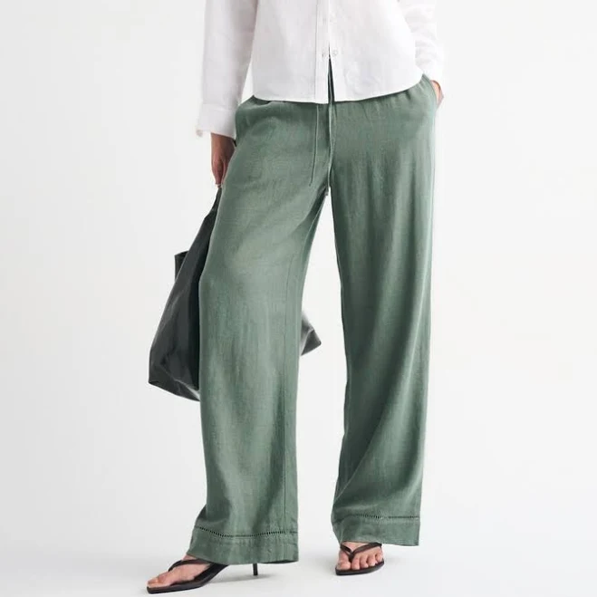 pants Abercrombie & Fitch Women's Linen-Blend Pull-On Pants Abercrombie & Fitch $80