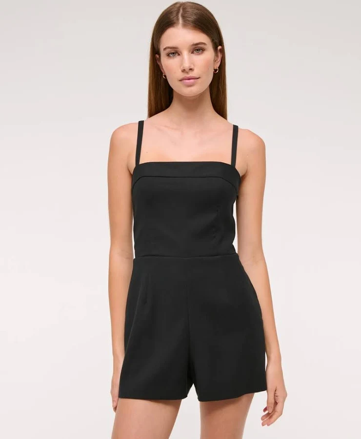 romper Abercrombie & Fitch Women's Micro Short Tailored Romper Abercrombie & Fitch $24.97