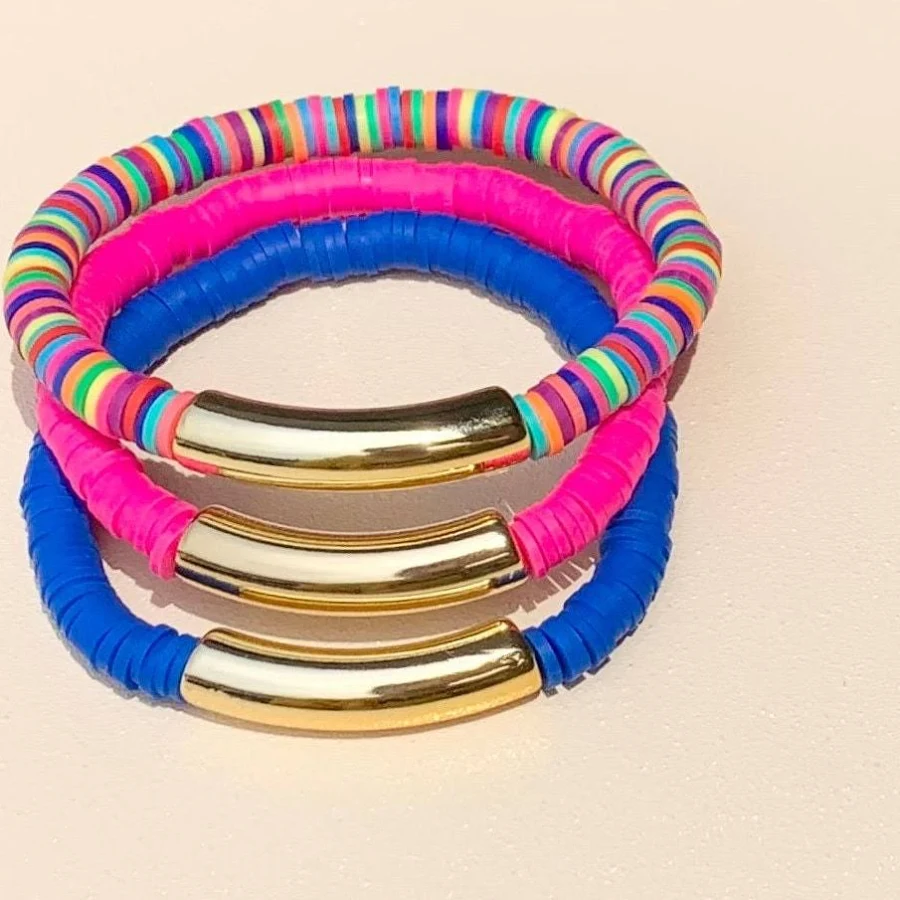 accessory Acrylic Stack Bracelets Etsy - EmeraldElements $5.92