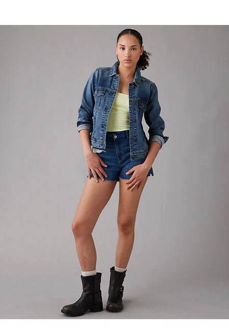 jacket AE Strigid Classic Denim Jacket American Eagle Outfitters $27.98