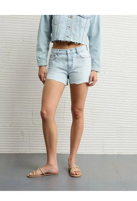 shorts AE Strigid Women's Super High-Waisted Ripped Denim Shorts American Eagle Outfitters $23.98