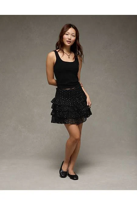 top AE Women's Square Neck Plush Tank Top American Eagle Outfitters $5.98