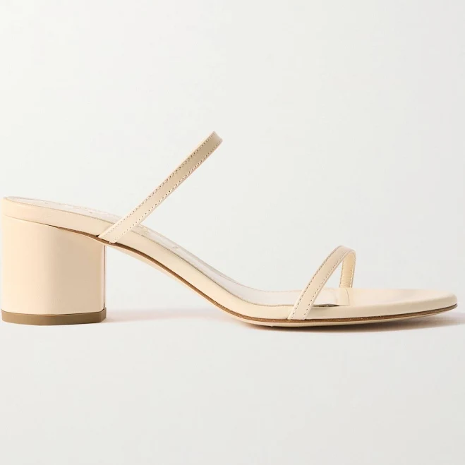 shoes Aeyde Annika Leather Mules - Women - Cream Heels - IT41.5 NET-A-PORTER $198