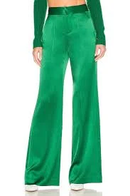 trousers Alice + Olivia Dylan Wide Leg Pants Deep Emerald Green 2 NWT $330 eBay $165