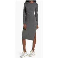 dress All in Favor Women's Ribbed Long Sleeve Midi Dress eBay $12.25