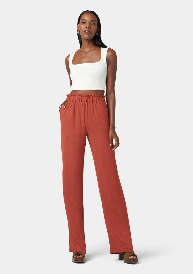 pants Alloy Apparel Women's Tall Brooke Wide Leg Pants Alloy $51.99